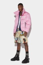 Dsquared2 Iconic PINK Ceresio 9 Puffer Jacket