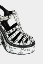 Dsquared2 Iconic Platform Heeled Sandals D2 FANTASY - Image 4