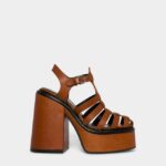 Dsquared2 Iconic Platform Heeled Sandals RED