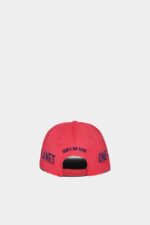 Dsquared2 Iconic POPPY RED/GREEN One Life Organic Cotton Baseball Cap D2 - Image 2
