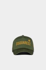 Dsquared2 Iconic POPPY RED/GREEN One Life Organic Cotton Baseball Cap D2 GREEN