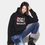 Dsquared2 Iconic RED Dsq2 Bro Hoodie