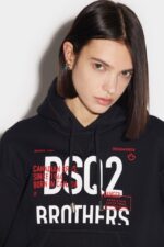 Dsquared2 Iconic RED Dsq2 Bro Hoodie - Image 4