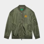 Dsquared2 Iconic RED One Life Recycled Nylon Oversized Bomber
