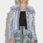 Dsquared2 Iconic Rip Boyfriend Jean Jacket