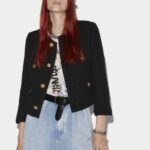 Dsquared2 Iconic Riviera Boxy Jacket OFF WHITE/BLACK