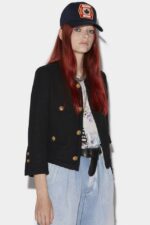 Dsquared2 Iconic Riviera Boxy Jacket OFF WHITE/BLACK - Image 3