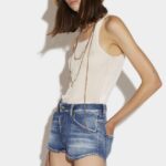 Dsquared2 Iconic Round Bottom Hot Pants