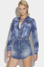 Dsquared2 Iconic Round Bottom Jean Dress - Image 3