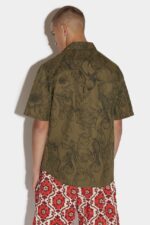 Dsquared2 Iconic SAND Bowling Shirt - Image 2