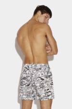 Dsquared2 Iconic Scribbles Midi Swim Boxer - Image 2
