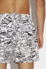 Dsquared2 Iconic Scribbles Midi Swim Boxer - Image 4