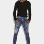 Dsquared2 Iconic Sex Garden Wash Skater Jeans
