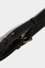 Dsquared2 Iconic Simple Man Belt BLACK - Image 3