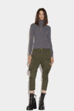 Dsquared2 Iconic Skinny Cargo Pants GREEN - Image 3