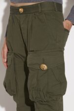 Dsquared2 Iconic Skinny Cargo Pants GREEN - Image 4