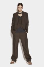 Dsquared2 Iconic Slouchy Trousers BROWN/GREY