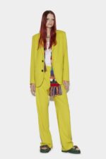 Dsquared2 Iconic Slouchy Trousers GOLDEN LIME/SALMON