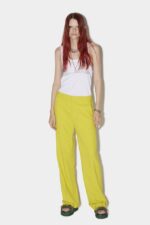 Dsquared2 Iconic Slouchy Trousers GOLDEN LIME/SALMON - Image 3
