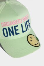 Dsquared2 Iconic Smiley Organic Cotton Baseball Cap - Image 5