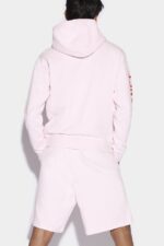 Dsquared2 Iconic Smiley Organic Cotton Cool Fit Sweatshirt D2 PINK - Image 2