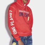 Dsquared2 Iconic Smiley Organic Cotton Cool Fit Sweatshirt D2 RED