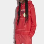 Dsquared2 Iconic Smiley Organic Cotton Cool Fit Sweatshirt RED D2