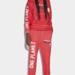 Dsquared2 Iconic Smiley Organic Cotton Joggers RED D2