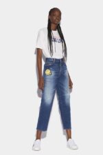 Dsquared2 Iconic Smiley Partially Organic Cotton Boston Jeans - Image 2