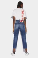 Dsquared2 Iconic Smiley Partially Organic Cotton Boston Jeans - Image 3