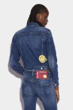 Dsquared2 Iconic Smiley Partially Organic Cotton Boyfriend Jacket - Image 2