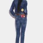 Dsquared2 Iconic Smiley Partially Organic Cotton Cool Girl Jeans