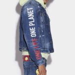 Dsquared2 Iconic Smiley Partially Organic Cotton Dan Jacket