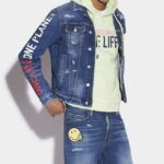 Dsquared2 Iconic Smiley Partially Organic Cotton Marine Shorts