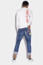 Dsquared2 Iconic Smiley Partially Organic Cotton Sailor Jeans - Image 2