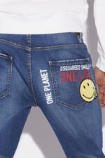 Dsquared2 Iconic Smiley Partially Organic Cotton Sailor Jeans - Image 4