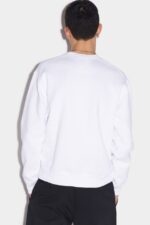 Dsquared2 Iconic Spray Logo Cool Sweater WHITE/BLACK - Image 2
