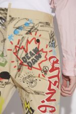 Dsquared2 Iconic Street Art Hockney Trousers - Image 4