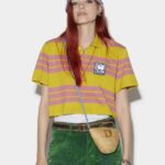 Dsquared2 Iconic Stripes Crop Polo
