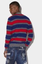 Dsquared2 Iconic Stripes Round Neck Sweater - Image 2