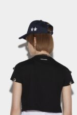 Dsquared2 Iconic Studded Crop T-Shirt - Image 2