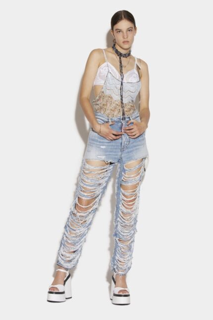 Dsquared2 Iconic Super Destroyed Wash Boston Jeans