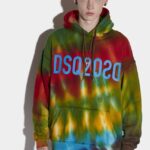 Dsquared2 Iconic Tie-Dye Reverse Dsq2 Hoodie