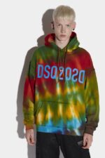 Dsquared2 Iconic Tie-Dye Reverse Dsq2 Hoodie