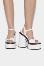 Dsquared2 Iconic Twist Heeled Sandals WHITE