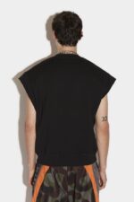 Dsquared2 Iconic Uneven Short Sleeve Sweatshirt - Image 2