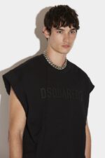 Dsquared2 Iconic Uneven Short Sleeve Sweatshirt - Image 3
