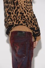 Dsquared2 Iconic Velvet Wash Cool Guy Jeans SALMON/BORDEAUX - Image 5