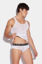 Dsquared2 Iconic Warmy Tank Top BLACK/WHITE
