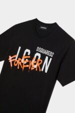 Dsquared2 Iconic WHITE/BLACK D2Kids Icon Forever T-Shirt - Image 4